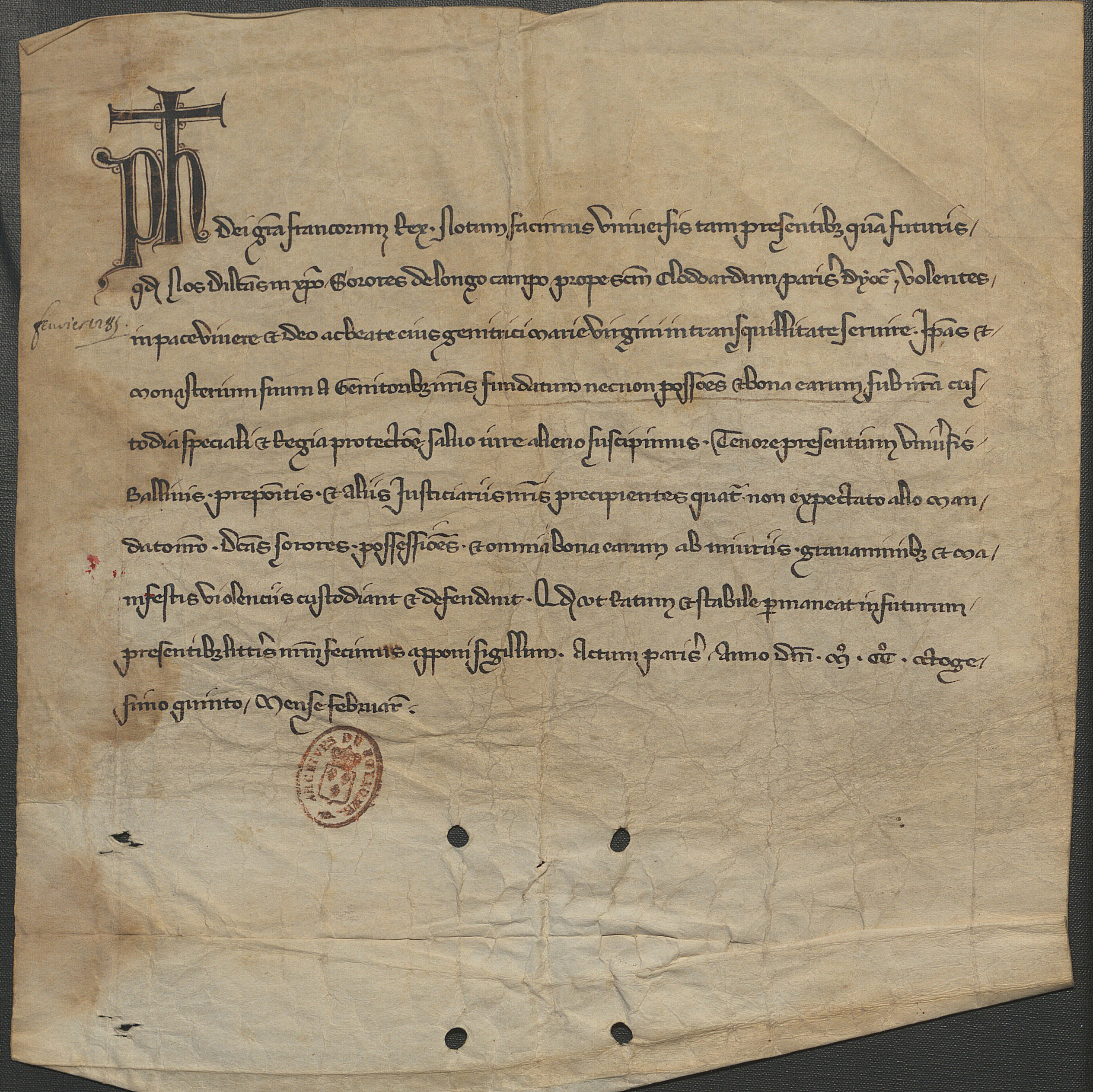 http://images.monasterium.net/illum/IllUrk/1285-02-99_Paris_AN_K35_no13_scan.jpg