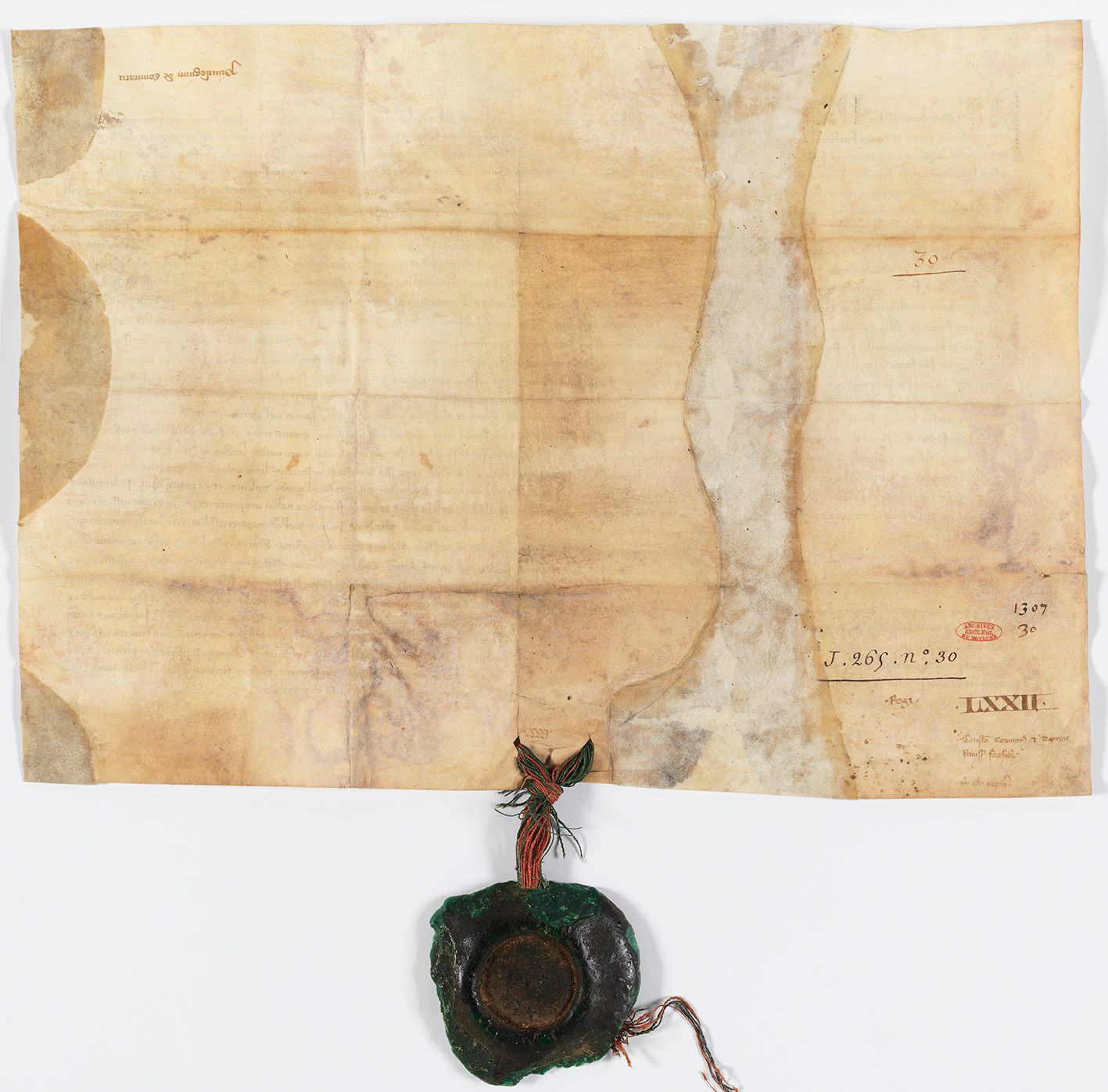 http://images.monasterium.net/illum/IllUrk/1307-09-99_Paris_AN_J_265_n°30_verso.jpg