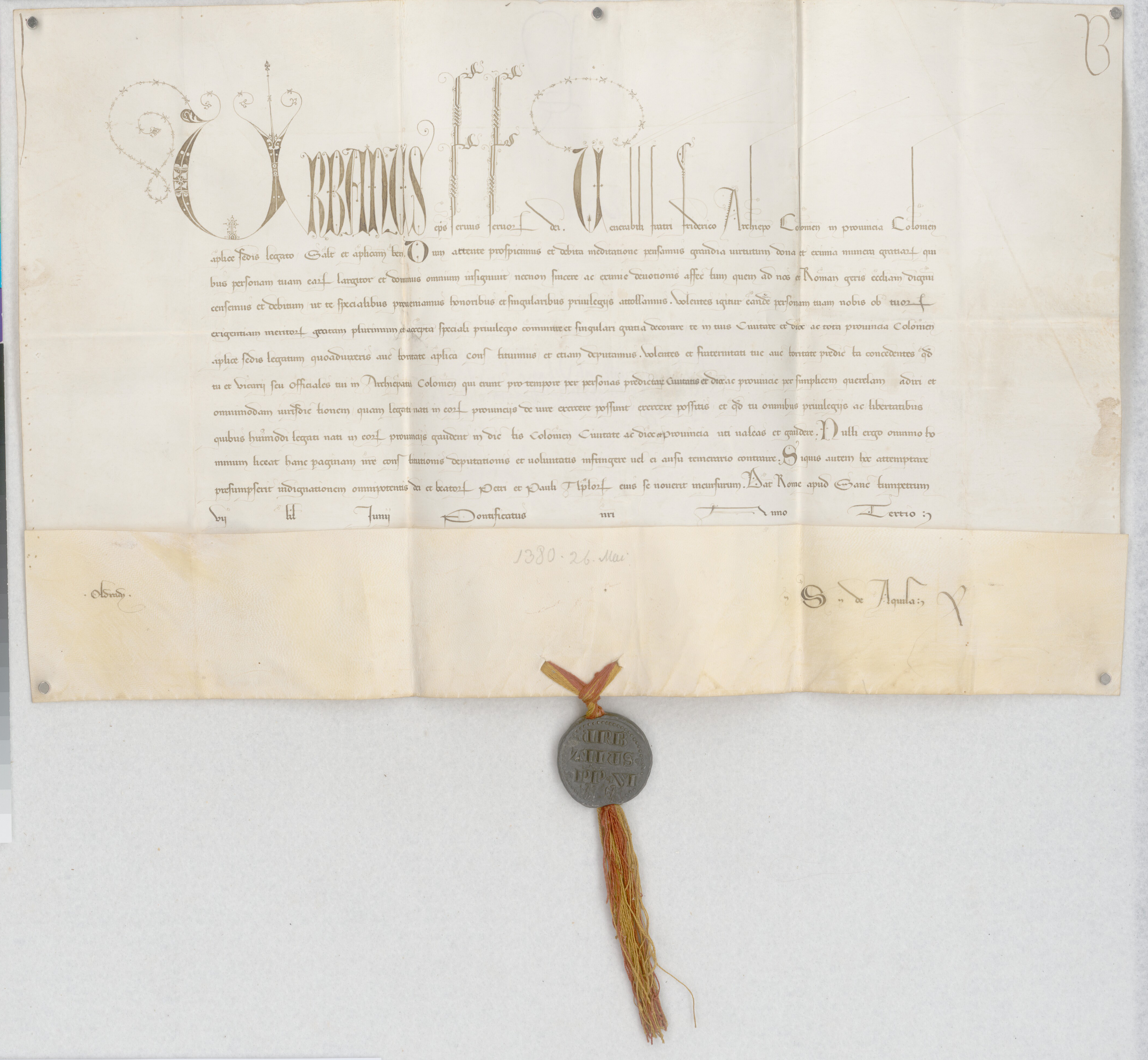 http://images.monasterium.net/illum/IllUrk/1380-05-26_Urban-VI-ernennt-EBi-Friedrich-zum-apost-Legaten_LA-NRW-Rheinland-Kurkoeln-Urk-AA0001-Nr-1014_Skriptor_S-de-Aquila.jpg