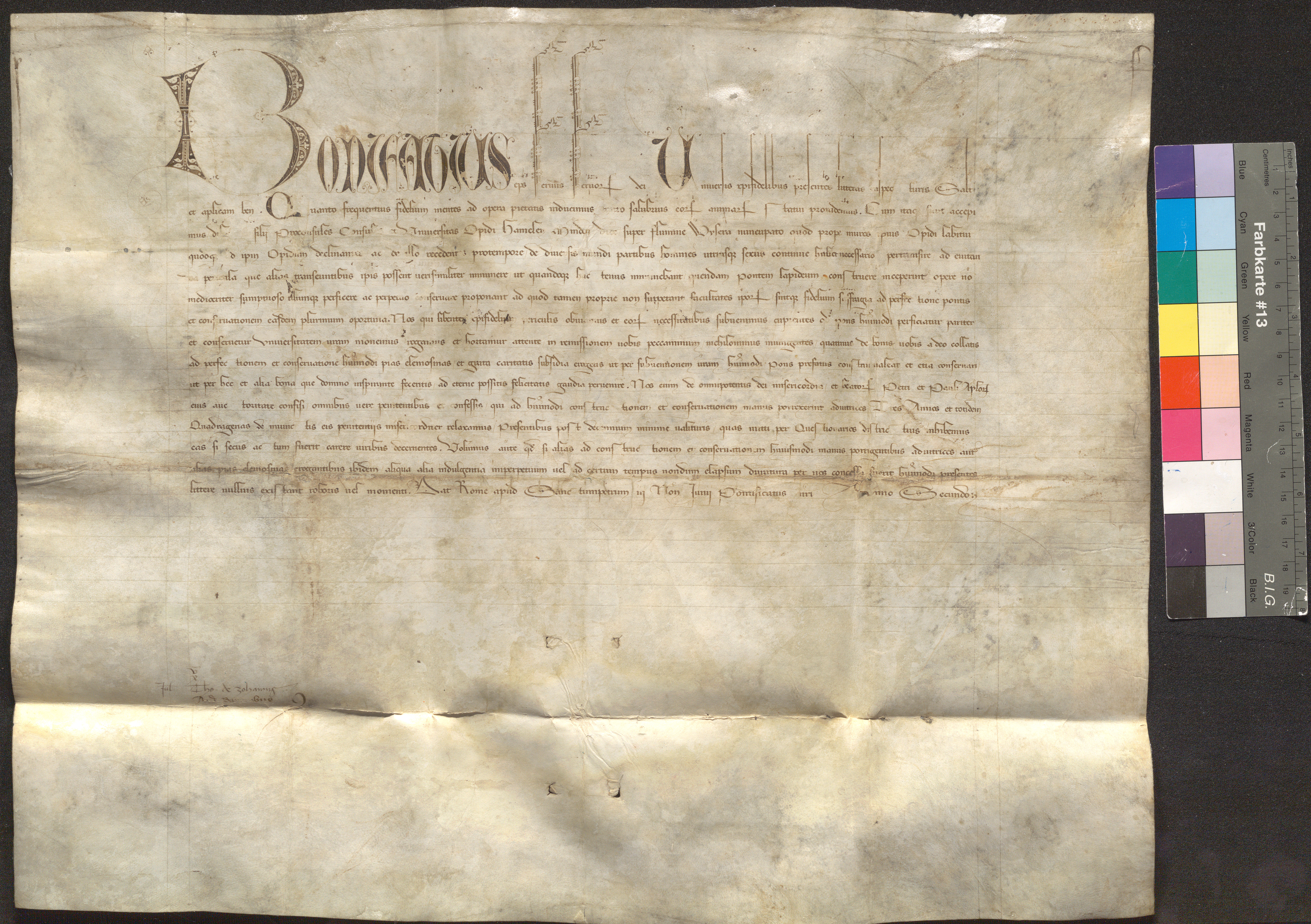 http://images.monasterium.net/illum/IllUrk/1391-06-03_Bonifaz-IX-Ablass-Bruecke_ha_cal._or._100_hameln_nr._17_aufn_001.jpg