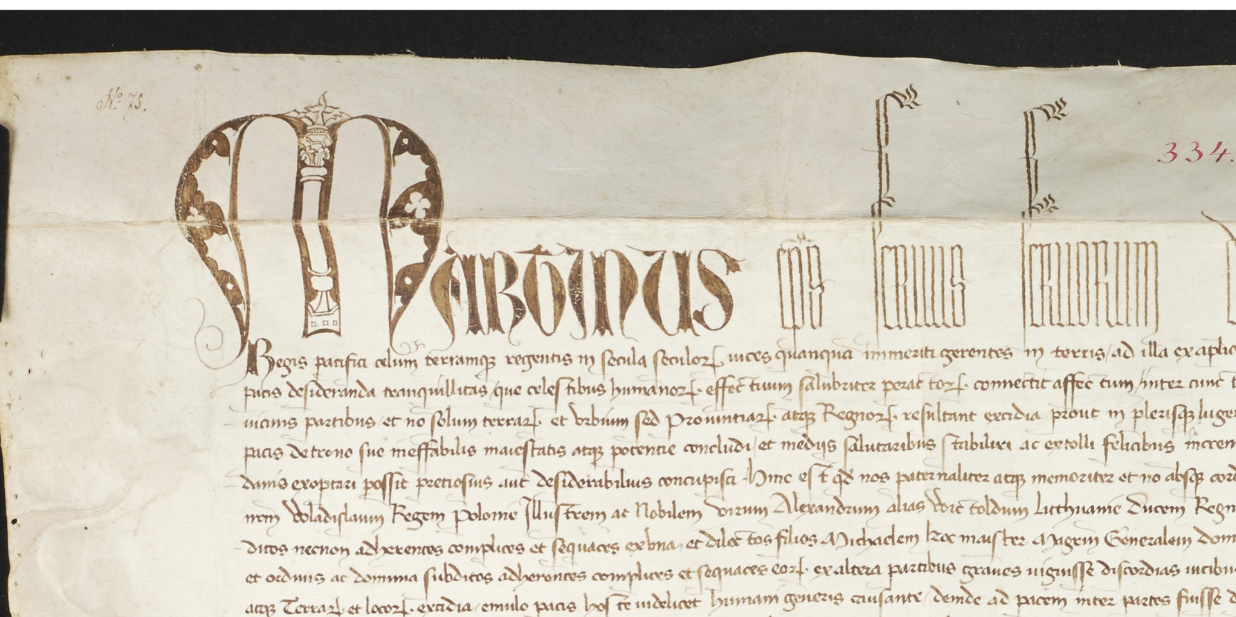http://images.monasterium.net/illum/IllUrk/1420-01-09_Martin-V-befiehlt-einen-Waffenstillstand-OT-Polen-Litauen_mit-Saeule_Scriptor-G-de-Callio_Krakau-Nat-Mus-Bibl-Czator-334-Perg_Det1.jpg